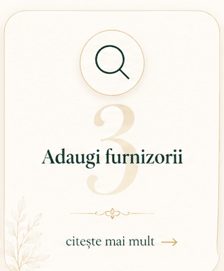 Pasul 3: Adaugi furnizorii