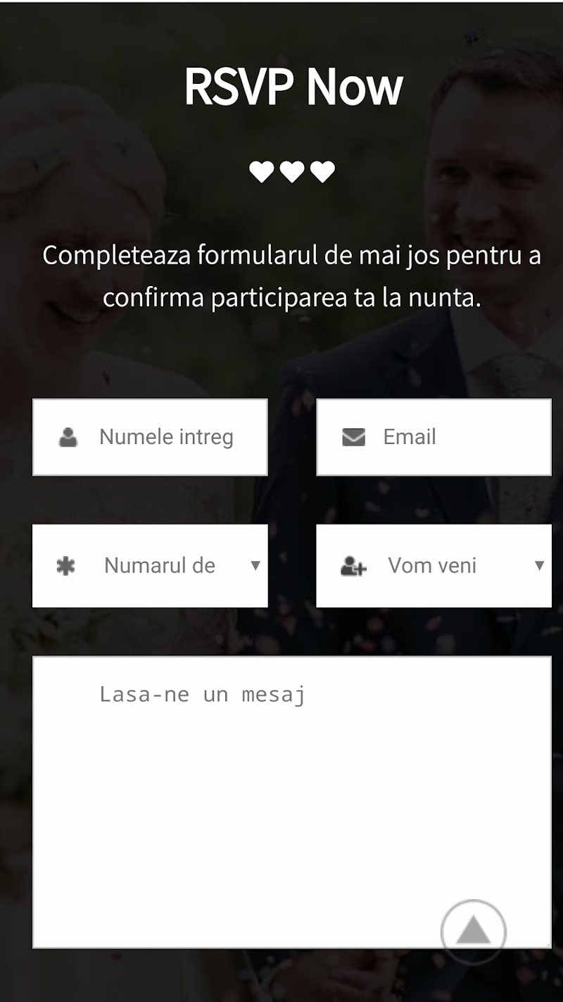Invitatii de nunta online in varianta website. — fotografia 3