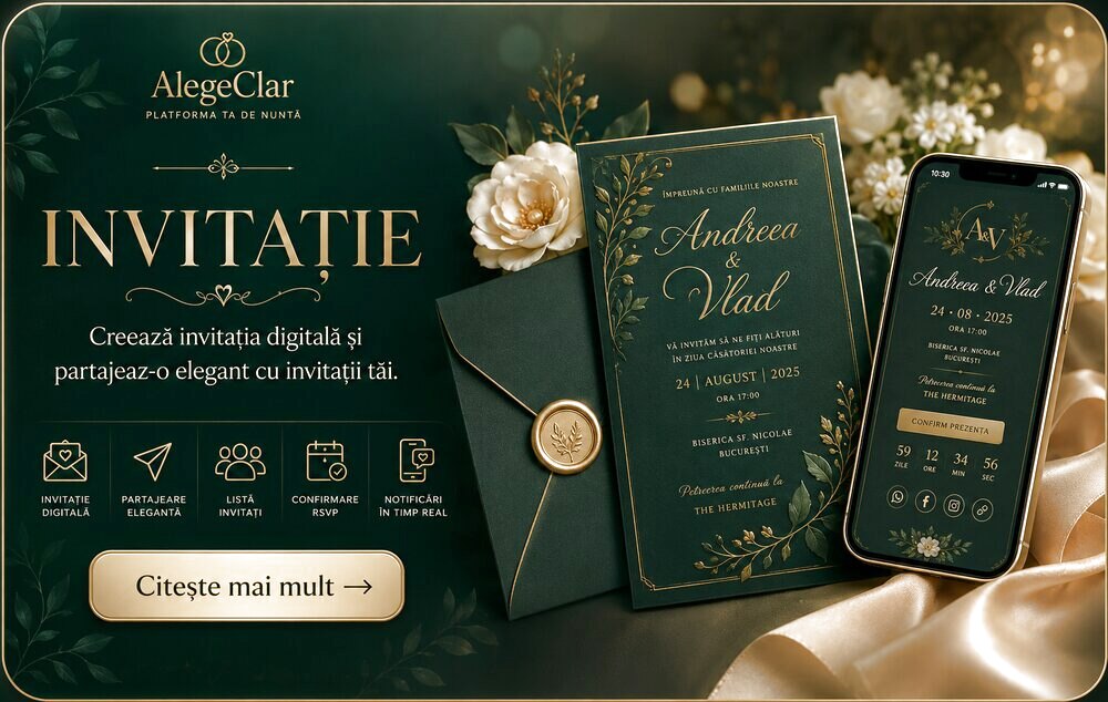 Invitație — ți-o faci singur, în câteva minute, și o trimiți pe WhatsApp